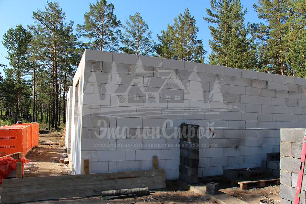 Построенный дом из газобетона 114 м2