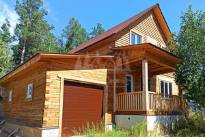 Дом 2 этажа с гаражом из бруса 187 м² в Смоленке Дом на продажу в Смоленке от Эталонстрой
